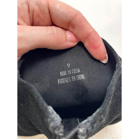 Jeffrey Campbell Jessine Black Suede Pointy Toe Bootie Size 9 - Picture 10 of 16